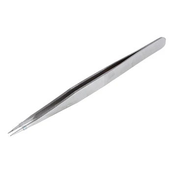 

Fine Point Silver Tone Pointy Straight Tweezers 4 1/2"