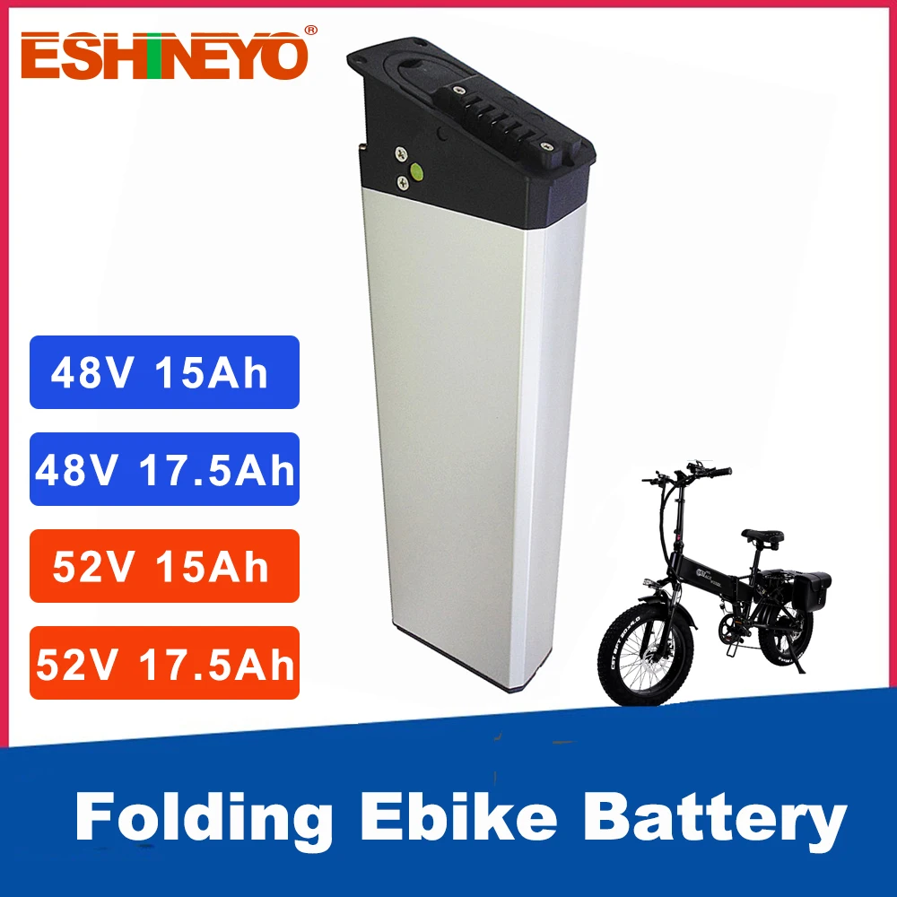 48V 52V 15Ah 17.5Ah Ebike Hidden Battery Pack For CMACEWHEEL RX20 750W Mate X Lankeleisi x3000plus Folding Electric Fat Bicycle | Спорт и