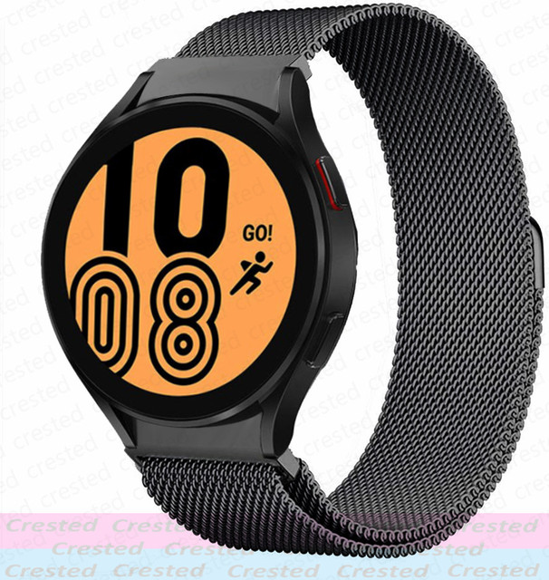 Strap For Samsung Galaxy Watch 4 44mm 40mm No Gaps Curved end Metal belt Bracelet Galaxy Watch4 Classic 46mm 42mm Band