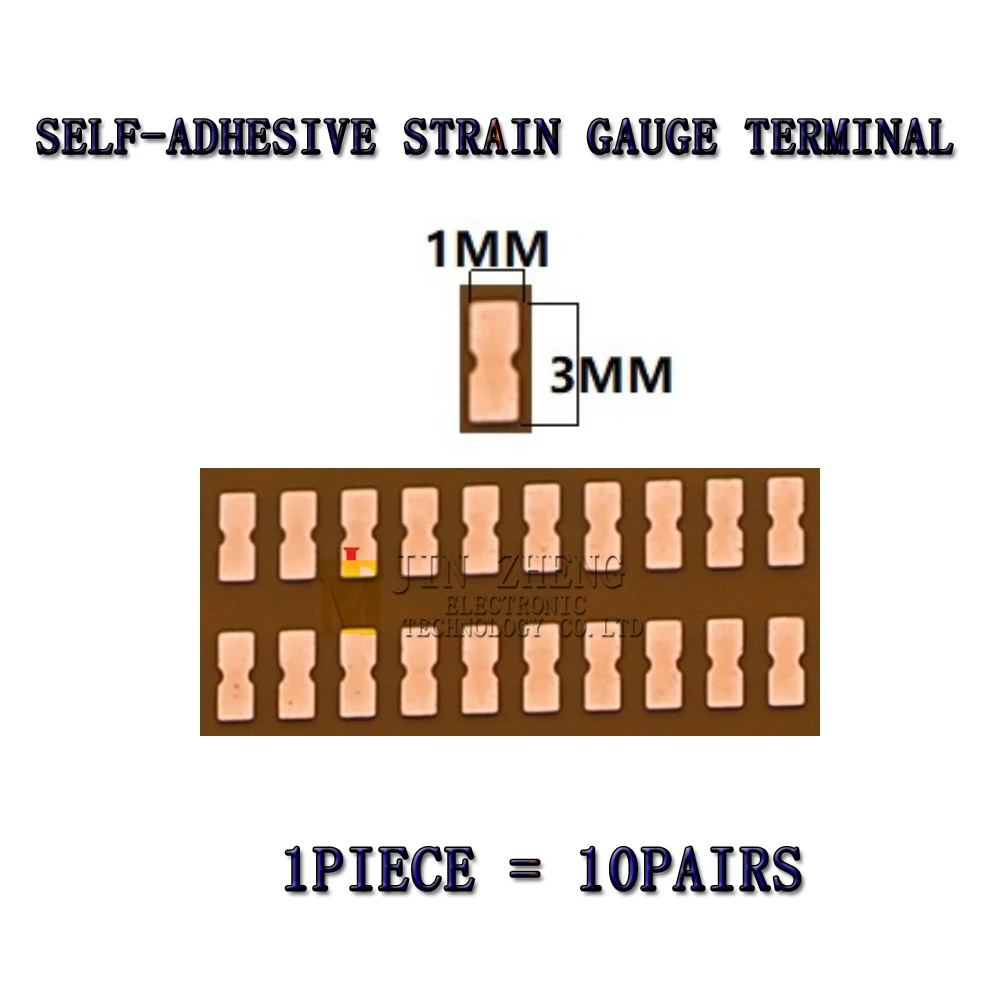 Strain gauge wiring terminal strain gauge accessories Self adhesive type Gum base material PCBboard large small size 10pairs cable connector assembly