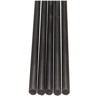 

5Pcs 4mm Black Carbon Fibre Rods Rod 500mm Long For Sand-Table RC Airplane DIY-ABLD