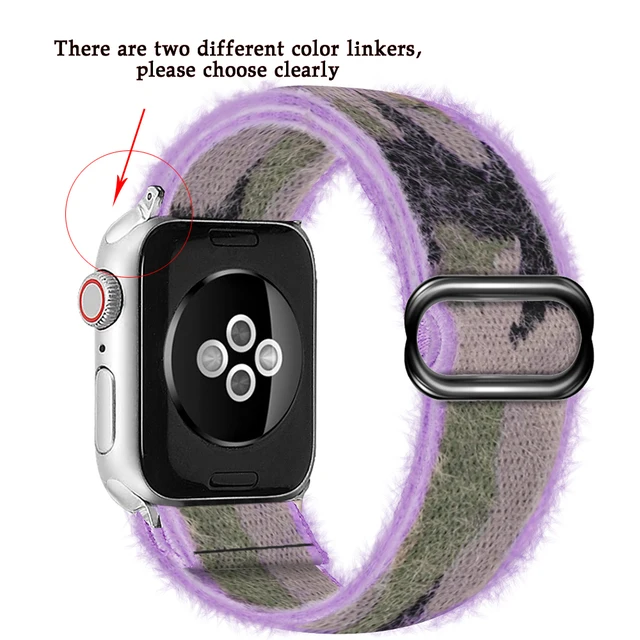 Soft and comfortable nylon Loop elastic buckle Apple watch band 38mm 42mm Series 7 SE654321 For iWatch Strap Bohemia braid  44mm 20