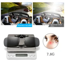 1 шт., очки для вождения автомобиля, анти-UVA, поляризованные солнцезащитные очки, для вождения, ночного видения, линзы, клип на солнцезащитные очки, аксессуары для интерьера