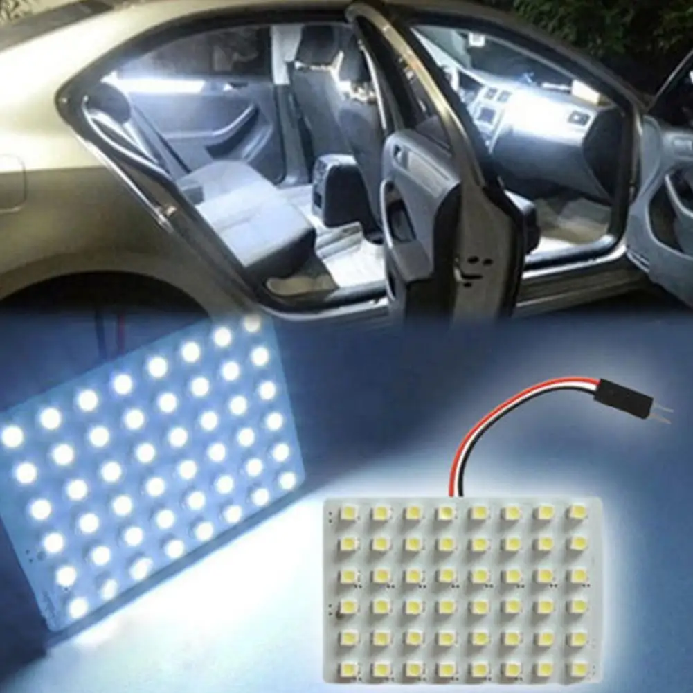Белые светодиодные лампы T10 C5W COB 16 24 36 48SMD для чтения салона автомобиля