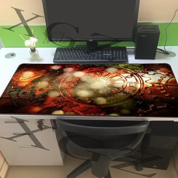 

XGZ Retro Car Gear HD Big Mouse Pad Black Locking Custom Office Computer Desk Mat Rubber Non-slip Lol Csgo Dota Gamer