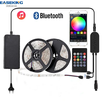 

Easeking Led Strip 5M 10M 15M 20M 5050 Led Strips Light Waterproof Diode Tape Led Ribbon With Bluetooth Controller For Kitchen
