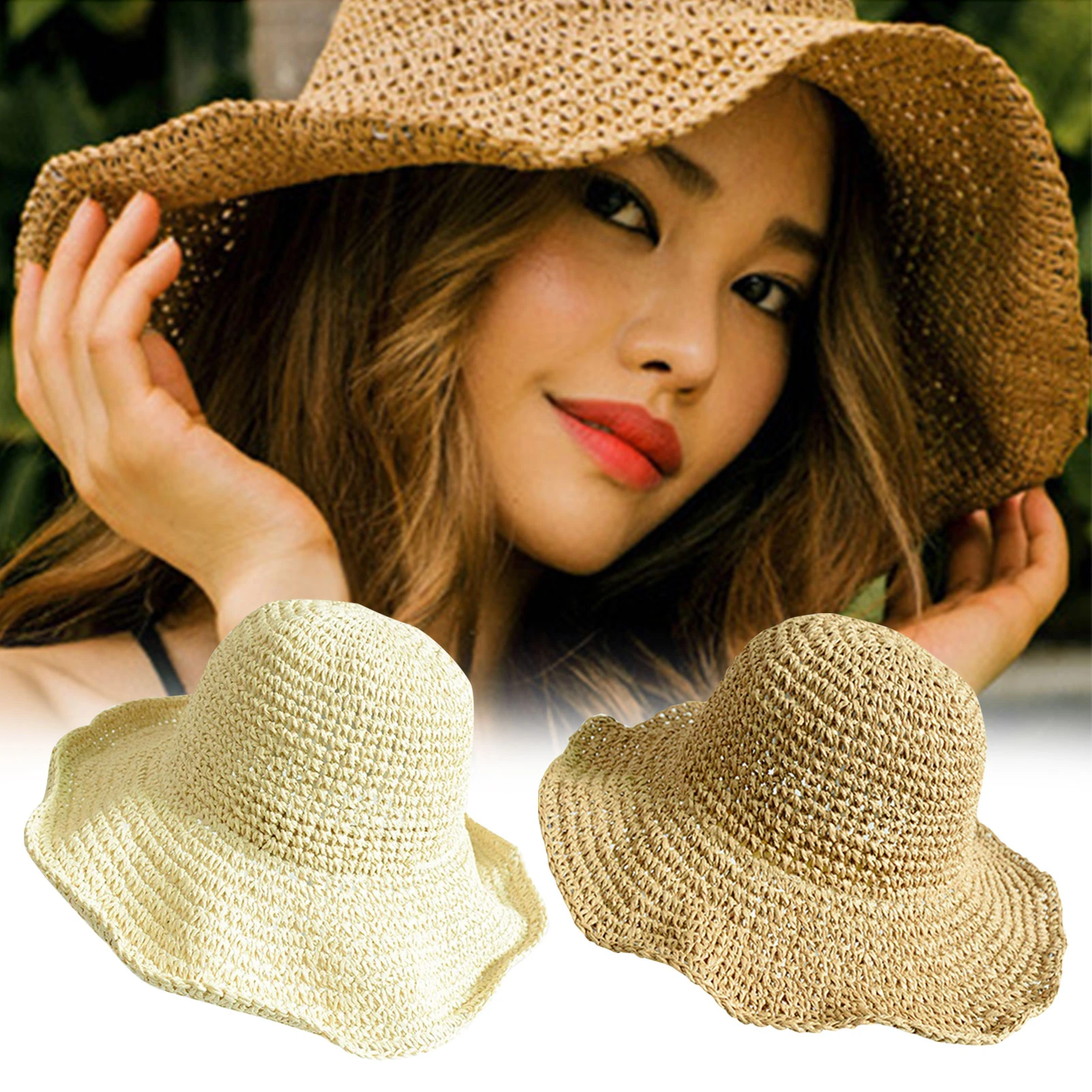Foldable wide brim hat Clearance