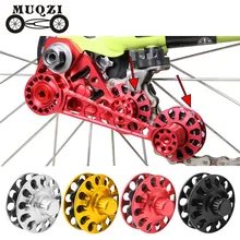 

1 Pair Folding Bike Chain Guide Tensioner Refit Tower Wheel for Rear Derailleur Single-Disc 2/3/6 Speed Parts Chain Guide
