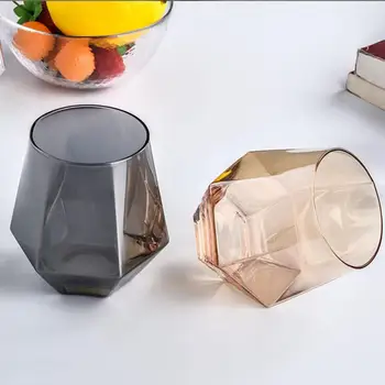 

Creative Phnom Penh Diamond Colorful Glass Cup Bar Hexagonal crystal Whiskey spirits glass Juice cup Water Wine set Drinkware