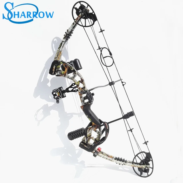  US $224.49 1Set Junxing M125 Archery Compound Camo Arrows Aviation Aluminum With 70lbs adjustable Draw 