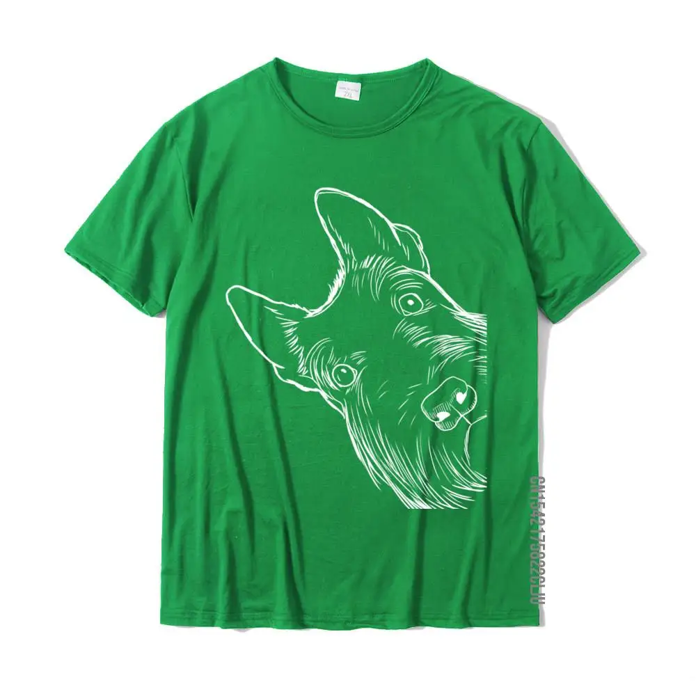 Slim Fit New Arrival Europe Tops Shirt Round Neck Summer/Autumn 100% Cotton Short Sleeve Top T-shirts for Men Personalized Tees Funny Scottie Dog Scottish Terrier Pullover Hoodie__31933 green