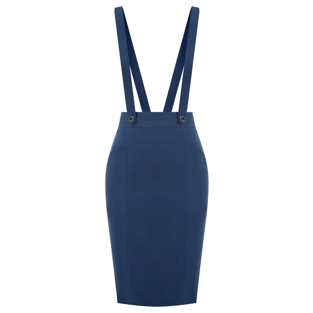 bodycon skirt with suspenders