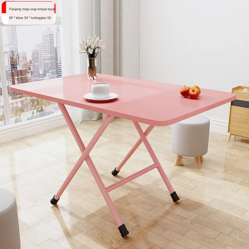 Meja Lipat Meja Makan Kecil Meja Segi Empat Tepat Panjang Jadual Isi Rumah Meja Makan Small Outdoor Portable Asrama Pelajar Lazada