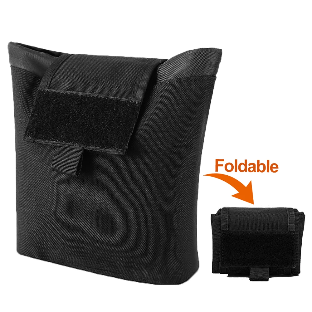 

1000D Tactical Foldable Dump Drop Pouch Molle Recycling Bag Hunting Recovery Mag Bag Waist Belt Pouch Utility Bag