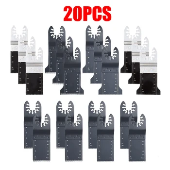 

20Pcs/Set Saw Blade Oscillating Multi Tool For Fein Bosch Makita MultiMaster Porter Cable Dewalt Cutting Wood Tools Power Blades