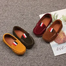 

Children's Leather Shoes Bean Shoes New Beef Tendon Bottom Girls Casual Shoes 2022 Spring and Autumn Boys Age Range Item Type