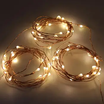 

10m 20m 30m Fairy LED String Light DC12V Christmas Light Silver Wire Garland Light with EU Switch Power Adapter Wedding Decor