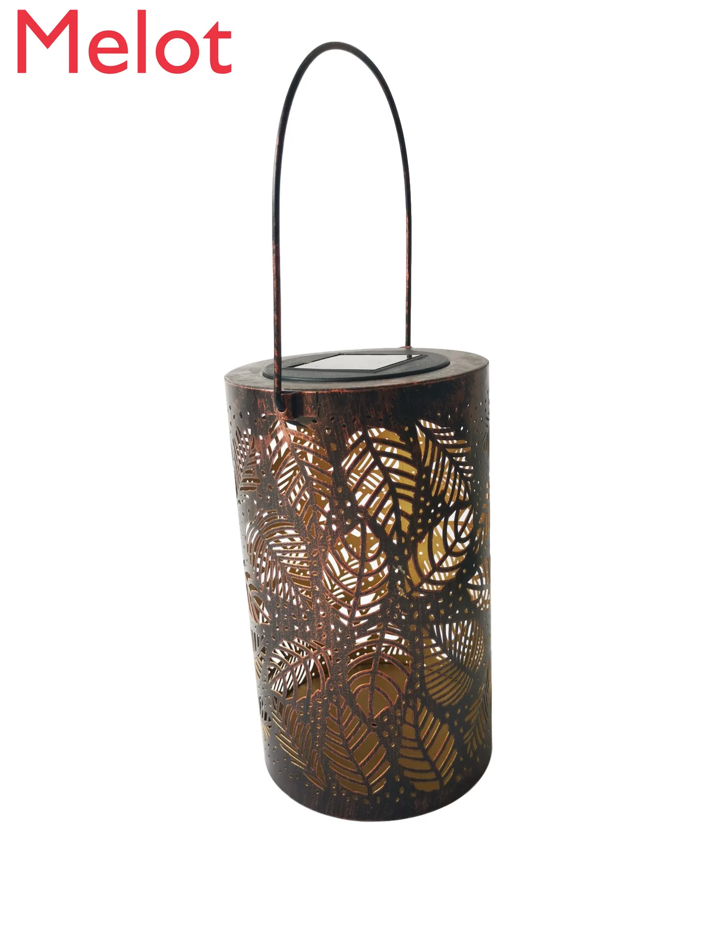 

Solar Small Night Lamp Outdoor Waterproof Courtyard Balcony Decoration Hollow Leaves Light and Shadow Led Hanging Lamp