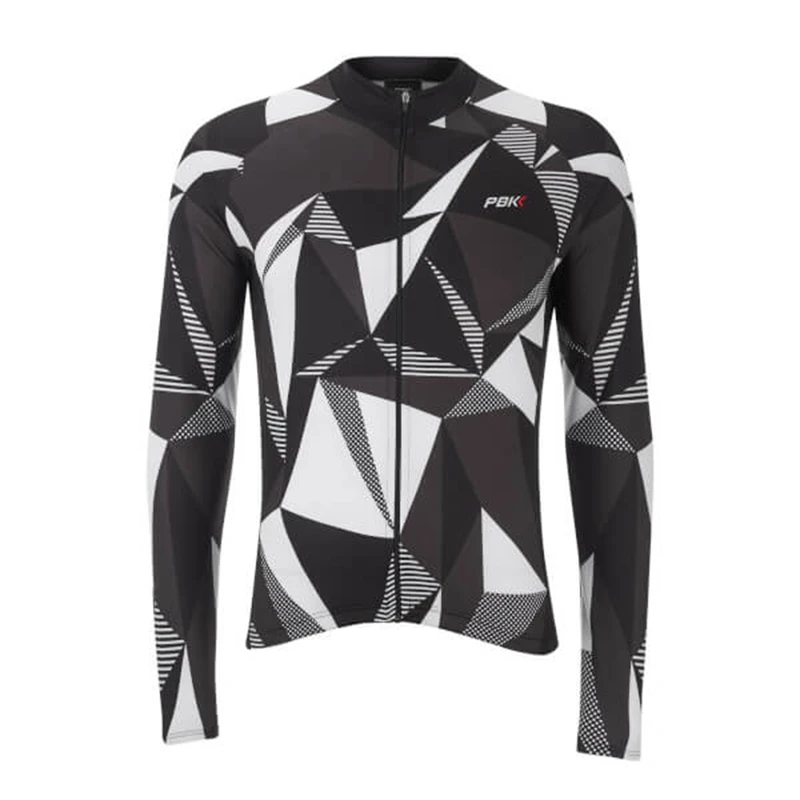 pbk bicycle team competition long-sleeved clothing men's winter warm cashmere production new cycling jersey - Цвет: Autumn ventilation