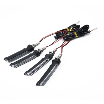 

4pcs Motorcycles Bike LED Turn Signals Indicator Blinker Light Lamps Amber E-Mark Motorcycle Signal Lamp
