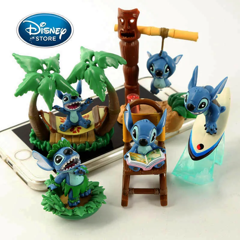 Disney игрушки Фигурки 5 шт./лот милые 5-7 см Лило и Стич периферийных устройств