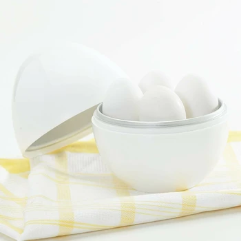 

Egg Pod - Microwave Egg Boiler Cooker Egg Steamer Perfectly Cooks Eggs and Detaches the Shell