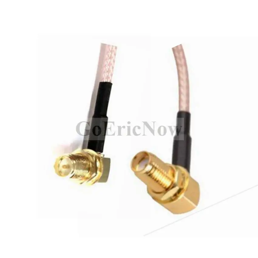 5 шт. RF коаксиальный 50 Ом RP SMA/SMA Гнездовой угол для RG178/фоторазъем (10 см ~