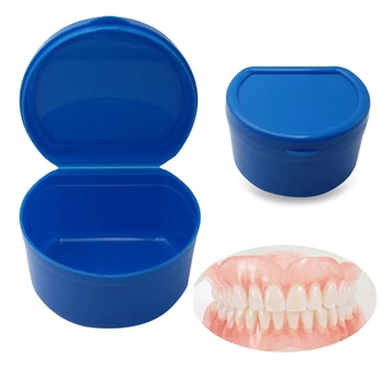 

1pc Dental Mesh Denture Case Teeth Braces Box Denture Storage Box