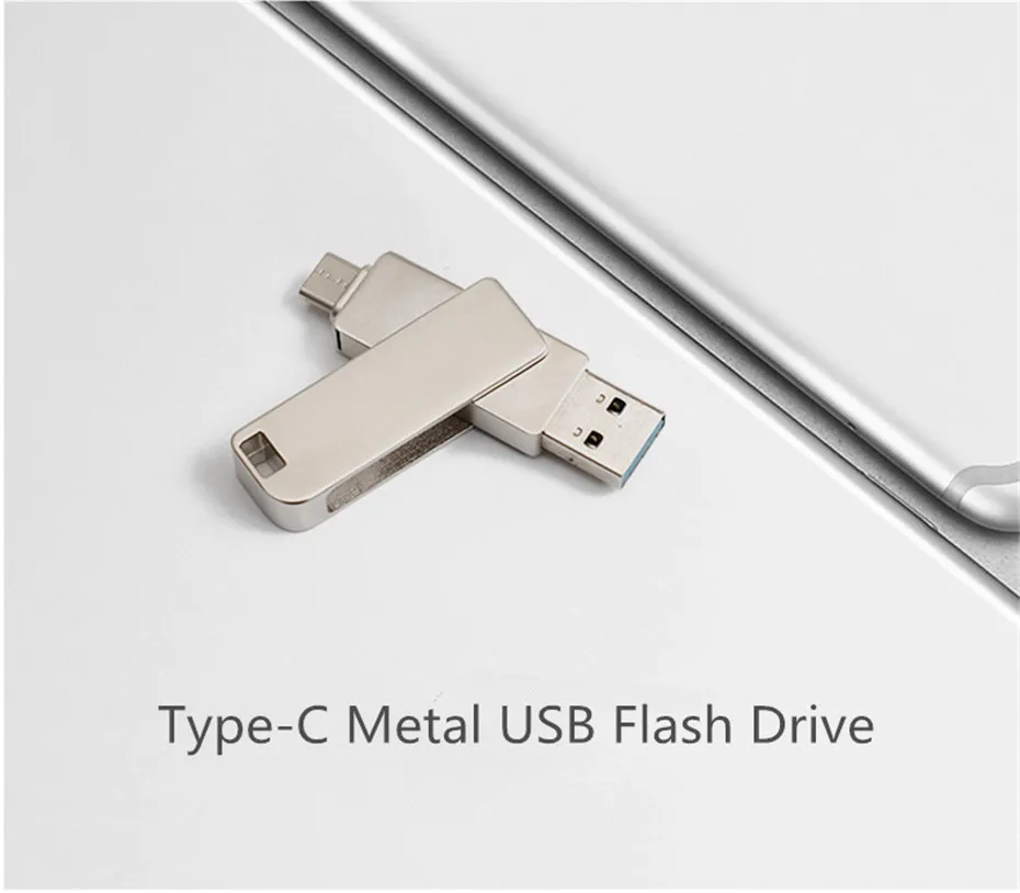 OTG USB флэш-накопитель 32 Гб 64 Гб 128 Гб двойной USB 3,0 флэш-карта в виде ключа 64 Гб металлический флэш-диск Флешка 128 ГБ для телефона type C PC