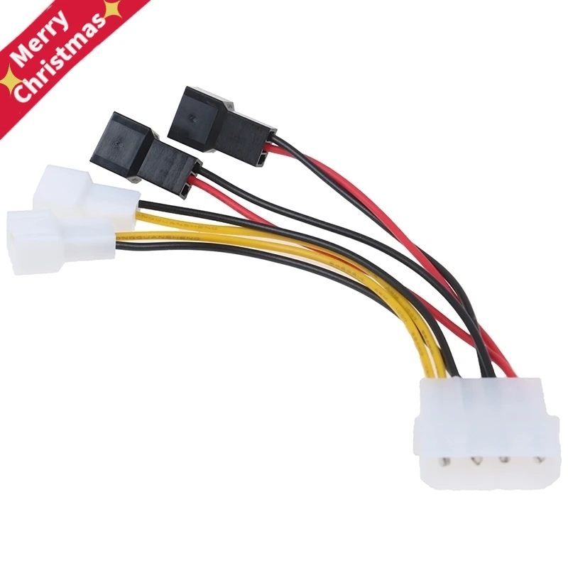 4 Pin Molex To 3 Pin Fan Power Cable Adapter Connector 12v 2 5v 2 Computer 1