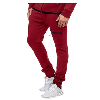 

Fashion Men's Sport Pure Color Casual Loose Sweatpants Drawstring Pant calca Casual Elastic Cotton GYMS Fitness Workout 9.23
