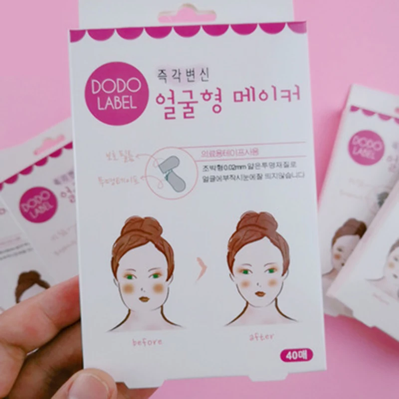 

40Pcs/Set Invisible Thin Face facial Stickers Facial Line Wrinkle Sagging Skin V-Shape Face Lift Tape Face lift tool