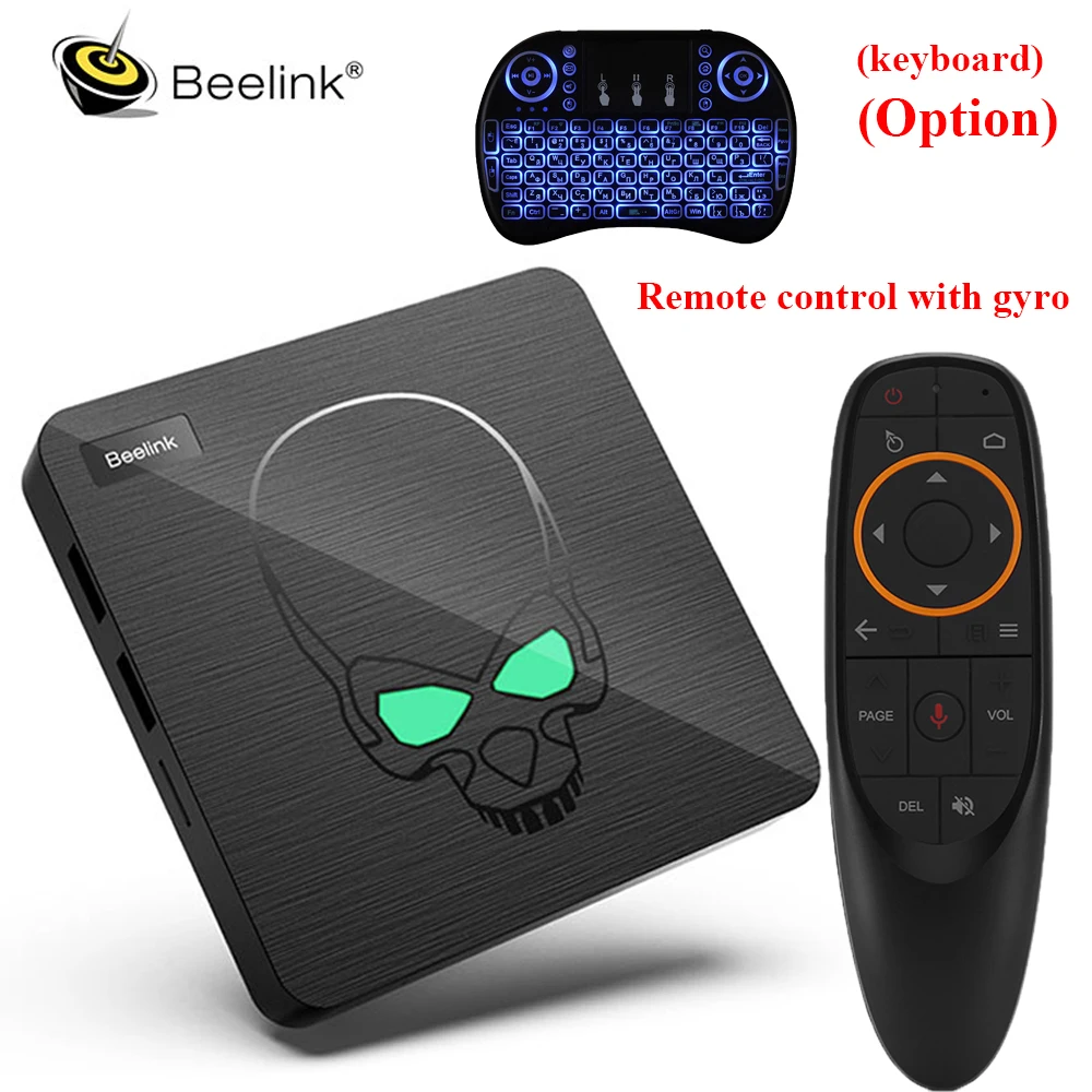 В наличии Beelink GT-King Android 9 0 TV Box Amlogic S922X 4 Гб LPDDR4 64 ROM 2 4G + 5 8G WiFi BT 1 4K пульт