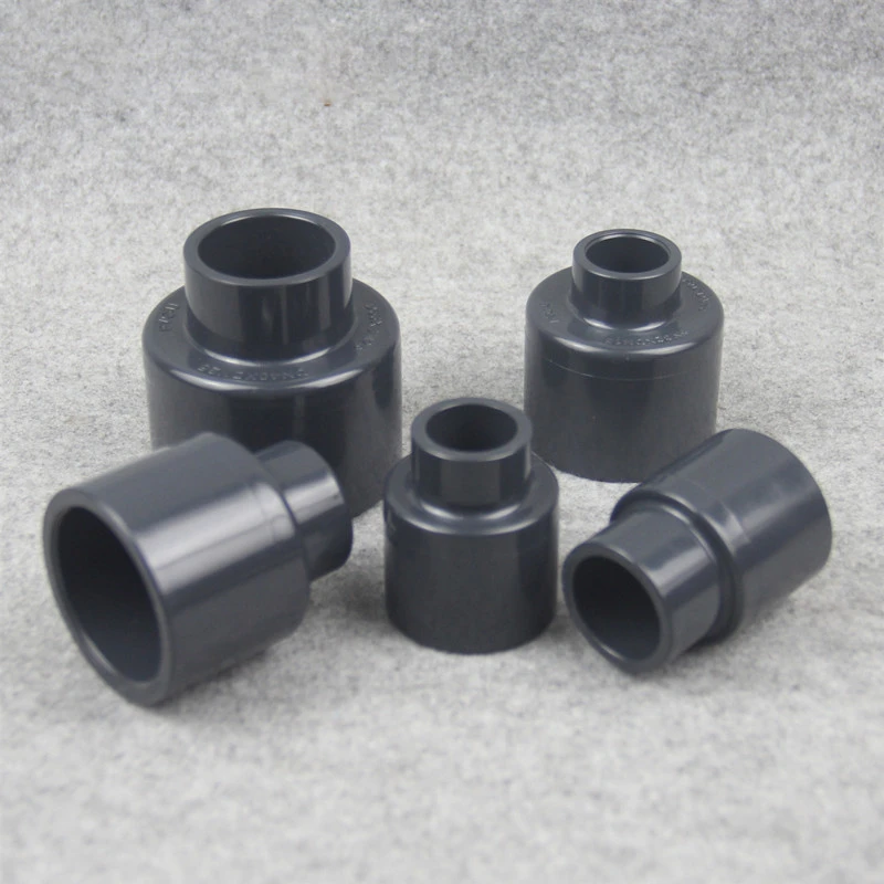 Size : ID 40mm X ID 32mm Without brand 1pc Gray Black Tube Fitting Reducing Straight Connectors Garden Water Pipe Connector PVC Pipe Fittings 