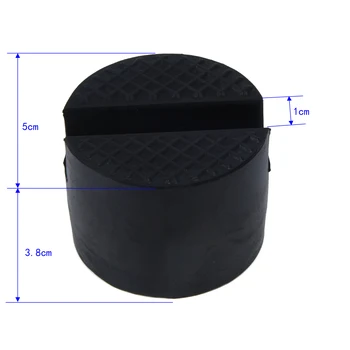 

Lift Stand Holder Rubber Jack Pad Support Weld Side Pinch Guard Tool Car Black Slotted Frame Rail