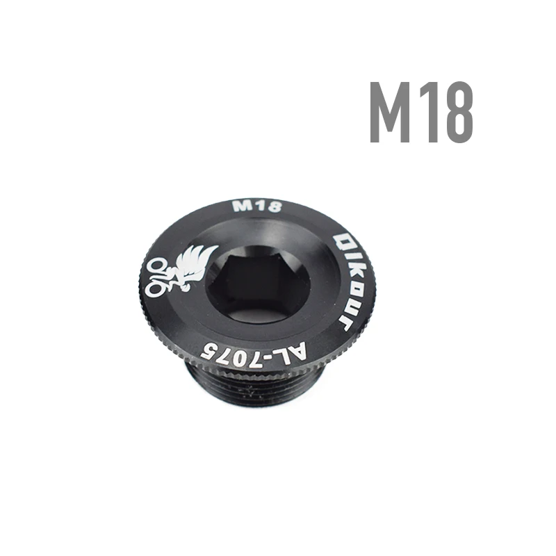 1 шт. зубная пластина крышка шатуна кривошипная крышка M20 M18 M19 M15 MTB шатун для велосипеда алюминиевый BMX дорожный велосипедный фитинг 4 цвета - Цвет: M18 black
