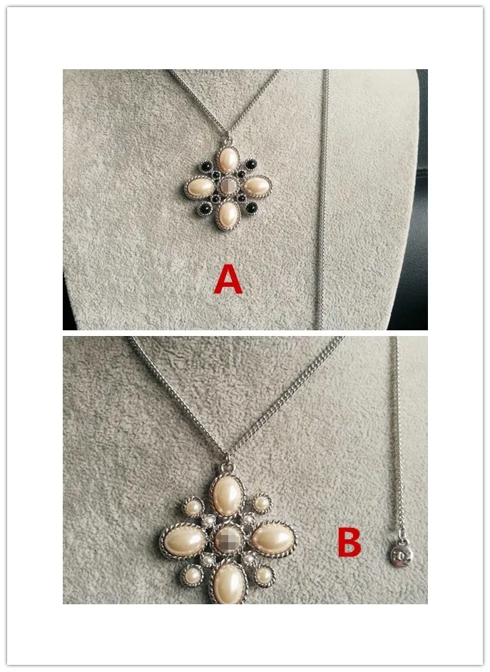 Серебряная Длинная цепочка жемчужное цветочное ожерелье bdjy|Подвески| |