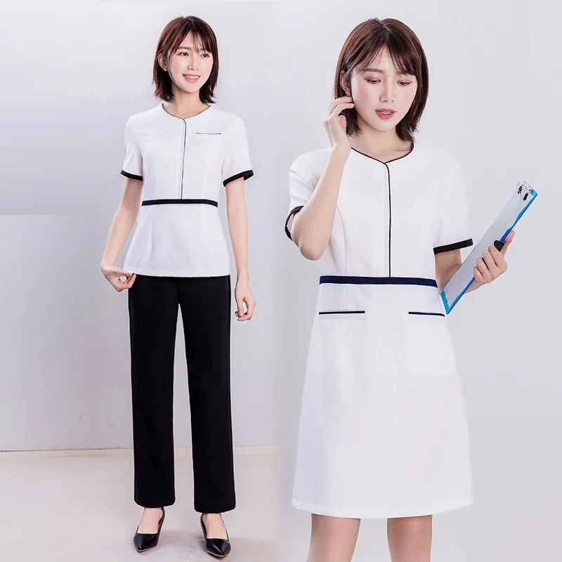 

2021 Массажная униформа для салона красоты, рабочая одежда, косми, одежда толога, спа-платье, Женский косметологический костюм, Массажная одежда DD2659