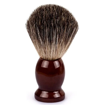 

Man Pure Badger Hair Shaving Brush Wood for Razor Double Edge Safety Straight Classic Safety Razor Brush