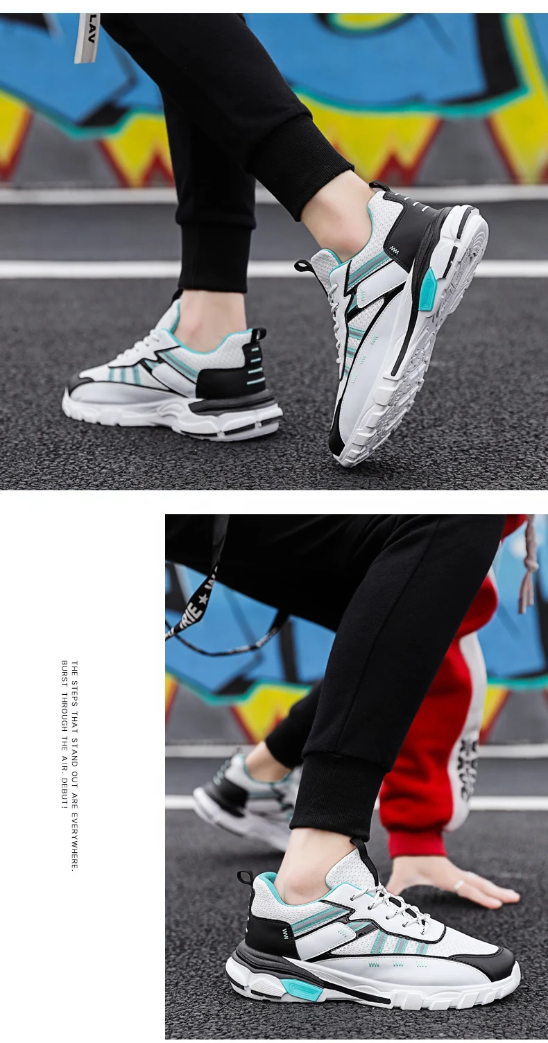 Spring Autumn Vulcanized Shoes Men Sneakers Breathable Mesh Sports Shoes Men Comfortable Fashion Tenis Masculino Adulto Trainers