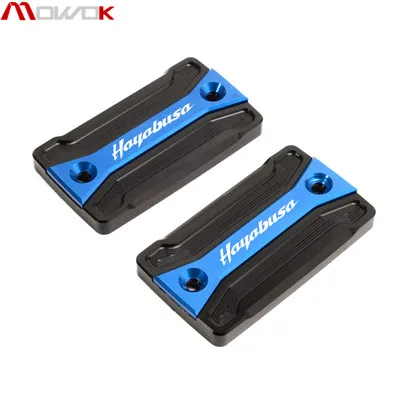 1 pair blue Для SUZUKI GSX1300R HAYABUSA 1999- новые аксессуары для мотоциклов с ЧПУ Achter Hoofdremcilinder Крышка Резервуара - Color: 1 pair blue