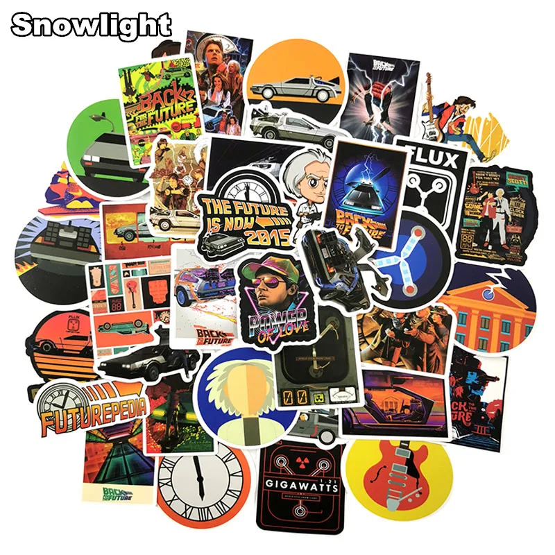 10/50 pcs/lot Famous Movie Back To The Future Personality Fun Stickers For Laptop Motorcycle Skateboard Luggage Toy Sticker