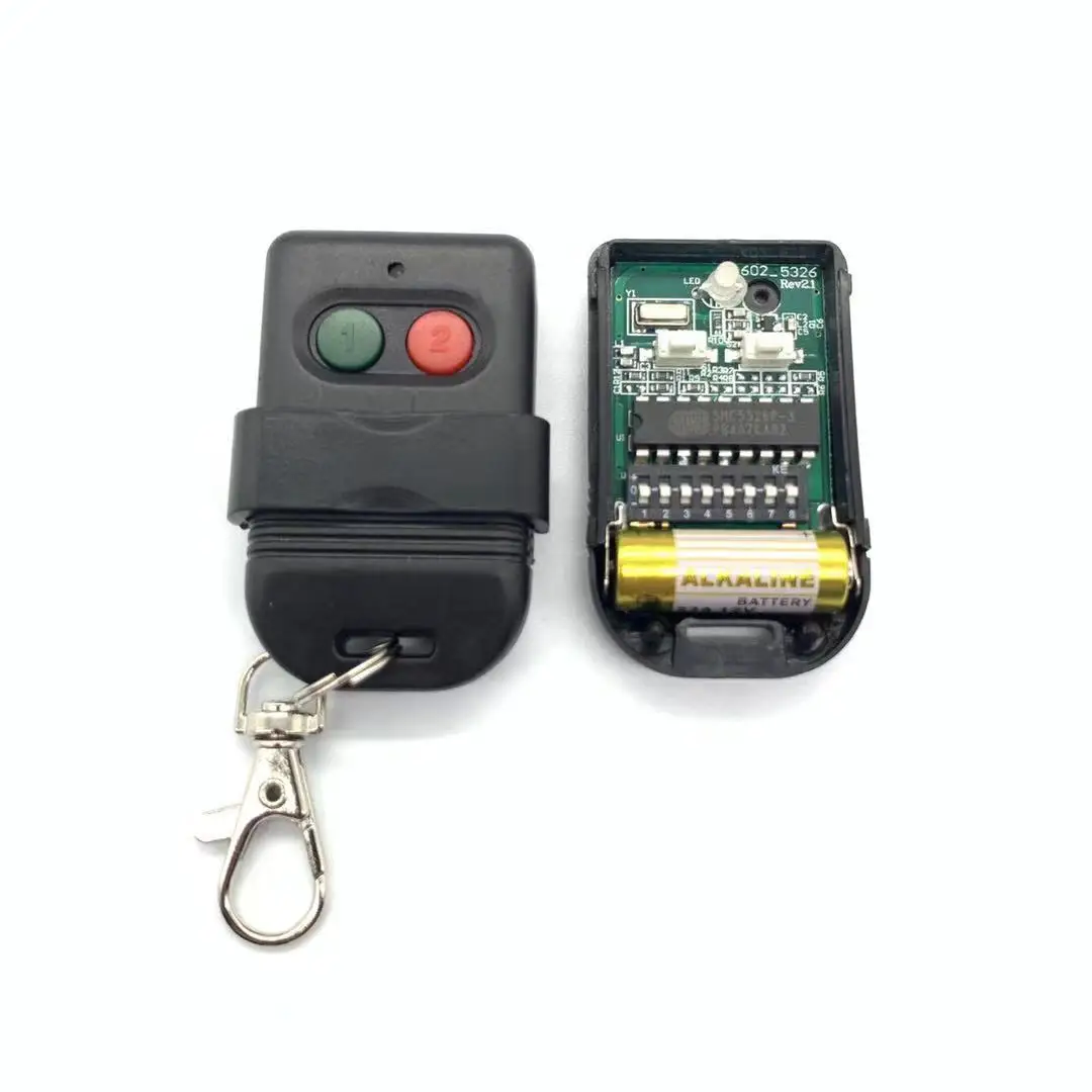 QBYteco Malaysia Singapore Thailand SMC5326 330mhz 433mhz 8 dip Switch Auto Garage Duplicate Remote Control Duplicate wireless remote control switch garage door remote controller