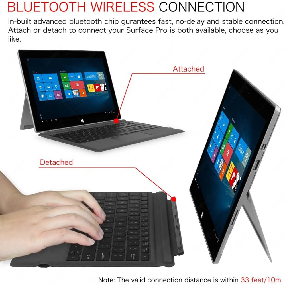 Трекпад для клавиатуры для Microsoft Surface Pro 3 4 5 6 7 8 Go 1 2 3 ...