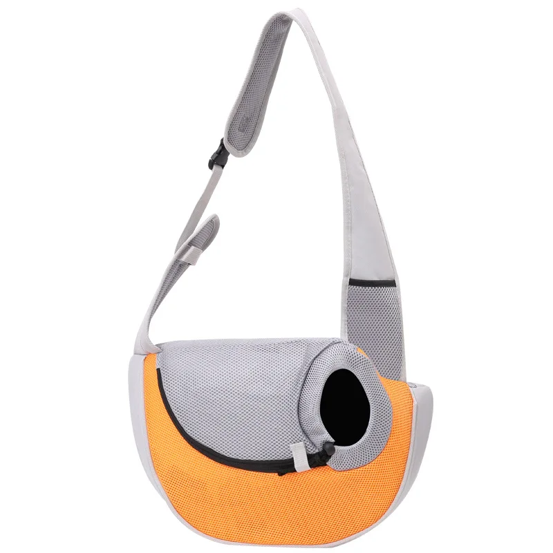 Pet Sling Puppy Dog Cat Sling Carrier Bag Hands Free With Adjustable Padded Strap Front Pouch Single Shoulder Bag Carrying Tote