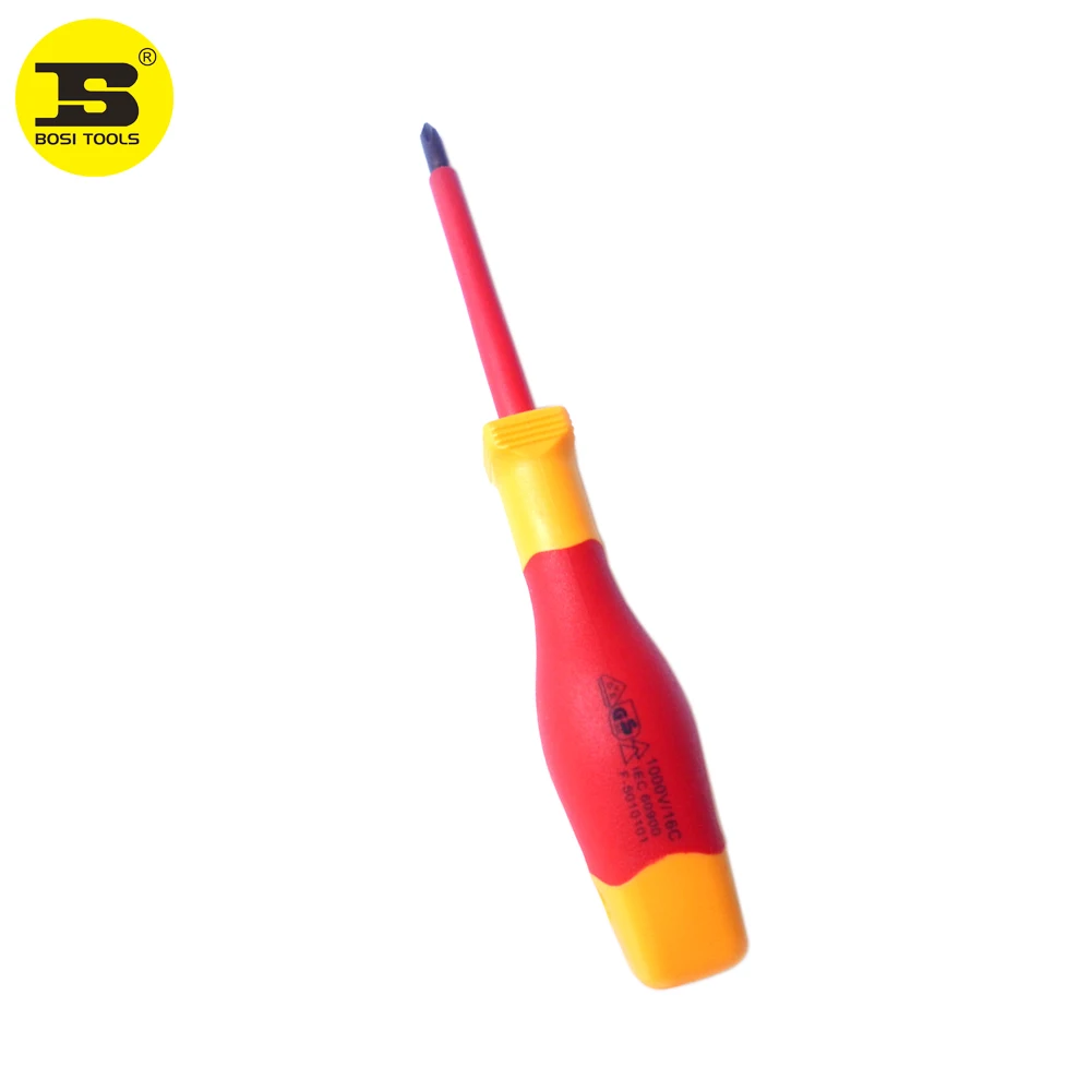 BOSI Германия VDE изоляция PH1x80mm электрическая отвертка Магнитная BS600022|Отвертка| |