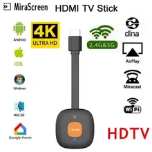 EzMira 5G 4K HD беспроводной HDMI Wifi Дисплей приемник зеркальный экран Miracast Airplay медиа поток HDTV ключ хром/Google Home