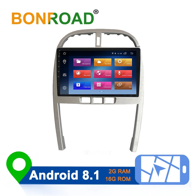 Bonroad 2Din Android 8,1 для Chery Tiggo 3 2009-2013 автомобильный Радио Мультимедийный dvd-плеер gps Радио Видео навигация поддержка SWC BT