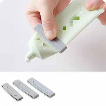 

3X Squeezer Manual Toothpaste Dispenser Cream Tube Paste Squeezing Clamp Extruding Clip for Bathroom Cleanser Extruder