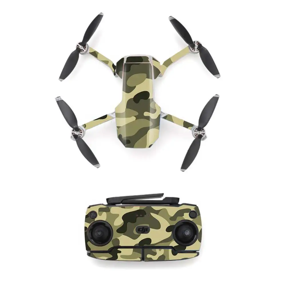 Cool Camouflage Style Waterproof skin Sticker for DJI Mavic Mini Drone And Remote Controller Decal Vinyl Skins Cover 6 Styles